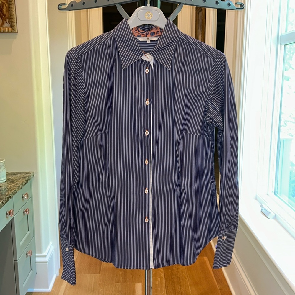 Robert Talbott Button Down Blouse - image 1